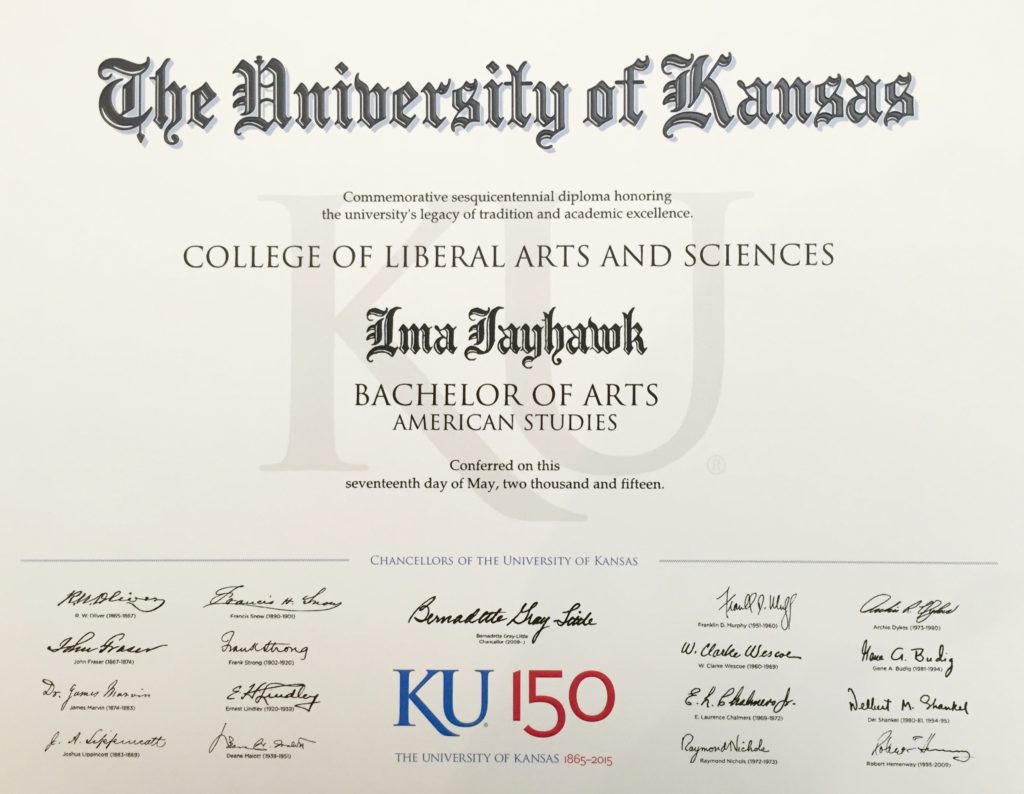 KU Today Commemorative diplomas going to all sesquicentennial grads